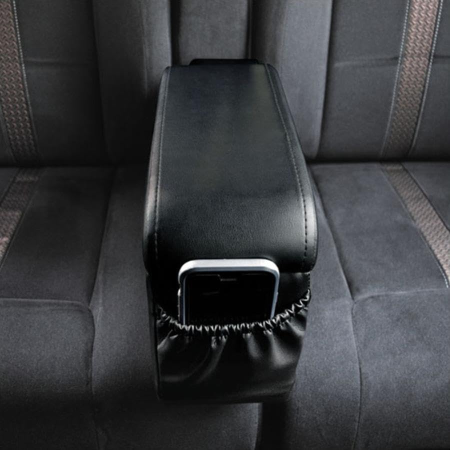 Front Bench Armrest Console for Kei Car ZERO REVO K-VAN ZR-129 (Black)