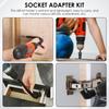 1 Set Flexible Drill Bit Extension Set 360° Rotatable Angle Drill Attachment Set Efficient Torque Screwdriver Bit Kit for Garage