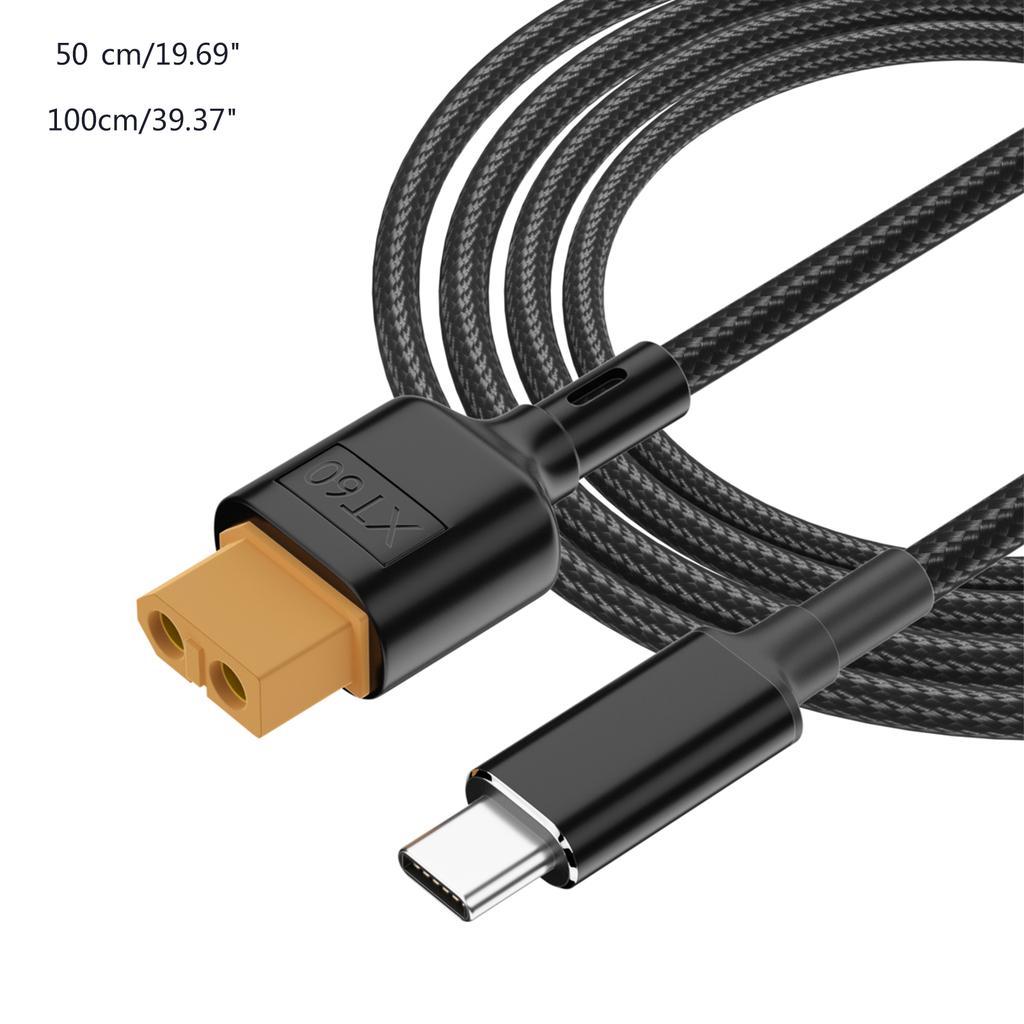 Safely and Efficiently Type C To XT60 Charging Cable XT60 Charging Adapter Cable XT60 Charging Accessories 0.5m/1m