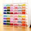Clear Plastic Bead Organizer Box with Drawers Multi Compartment Storage for Crystal Jewelry DIY Craft Supplies Desktop Case