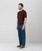 MANNERGRAM 100% Soft Cotton 3-Ply Polo Short Sleeve Knit Brown