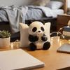 Creative Lazy Panda Figurine Simulated Panda Statue Desk Decoration Animal Model  Home Desk