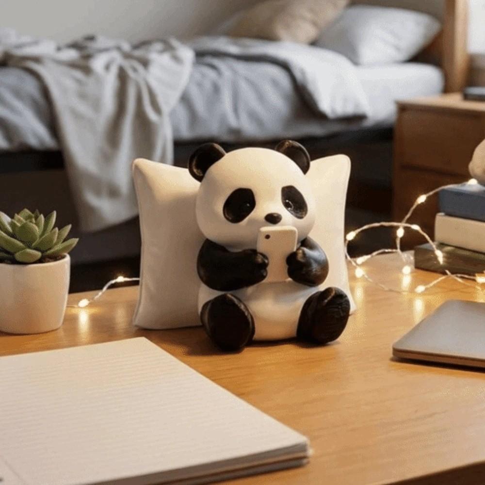 Creative Lazy Panda Figurine Simulated Panda Statue Desk Decoration Animal Model  Home Desk