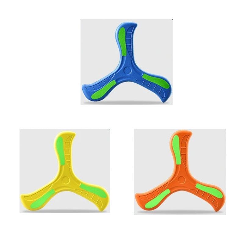 EVA 360 Degrees Returning Spinner Three-leaf Luminous Boomerang Summer Outdoor Sports Game Parent-Child Safe Competitive Toy