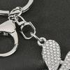Bag Pendant Rhinestones Dragonfly Charm Zinc Alloy Keychain Pendant Electroplated Finish Easy Hang Lobster Clasp Key
