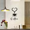 Coffee Wall Sticker Shop Restaurant Background Decor Decals Home Decorations Kitchen Removable Vinyl Wall Decorative Cafe Poster