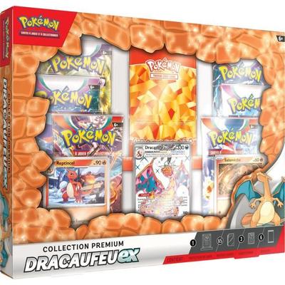 Prémiový box Dracaufeu ex - Pokémon - ASMODEE - Sběratelská karta - Dítě - 6 let
