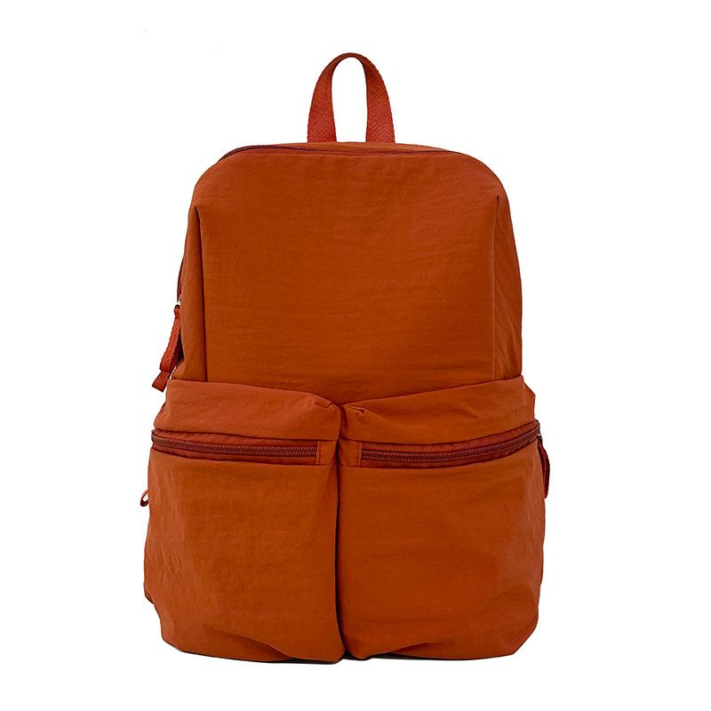 Schoolbag Large Capacity Backpack 1011 Autumn New Simple Nylon Light Casual Backpack Commuter Play Student Bag