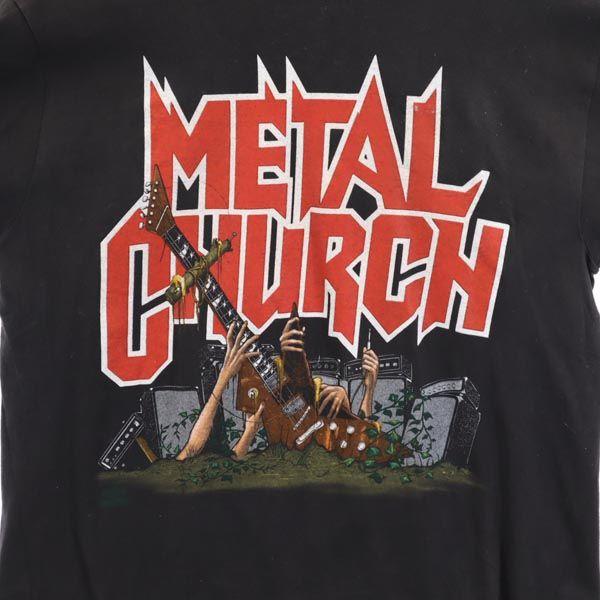 Hanes 90s Vintage USA made METAL CHURCH WORLD TOUR 1991-1992 Short sleeve T-shirt Men's Used