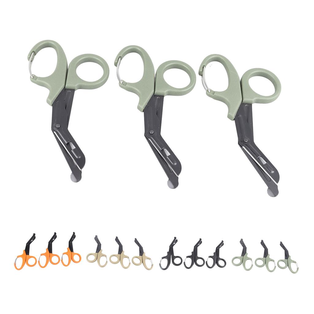 3Pcs Emergency Response Shears Stainless Steel Multifunctional Medical Scissors Bandage Scissors for