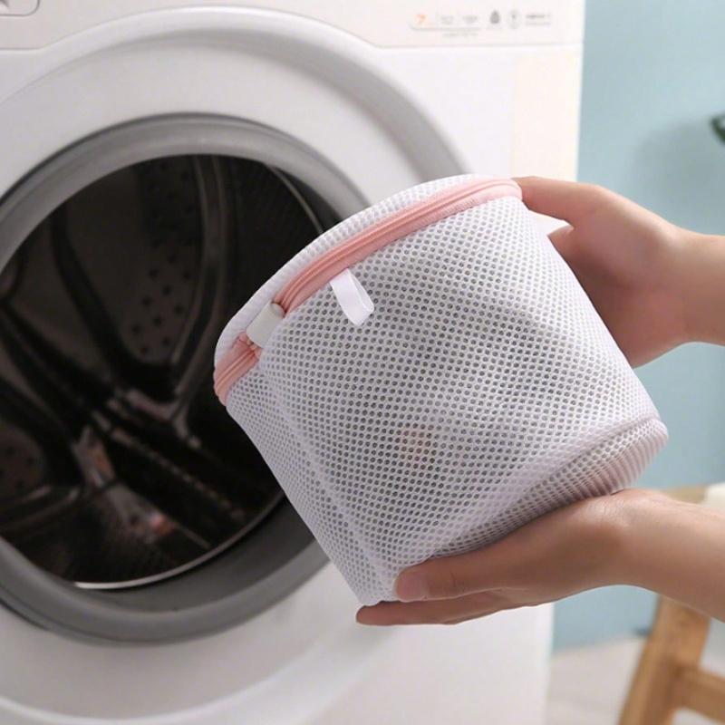 

Толстый вышитый мешок для стирки бюстгальтеров, мешок для стирки в машине против деформации, против спутывания, против деформации, против повреждений, толстый Pink (cylindrical) разноцветный