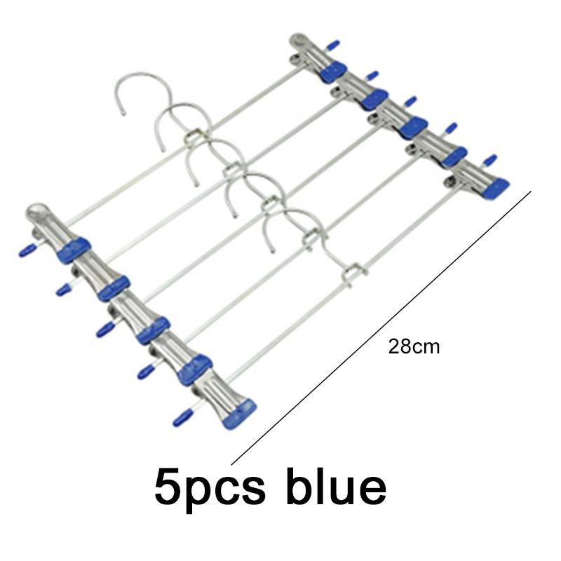 5/8pcs Hangers 8Holes Clothesline Plastic Hanger Non-slip Stainless Steel Pants Clip Portable Household Essentials Dormitory TMZ