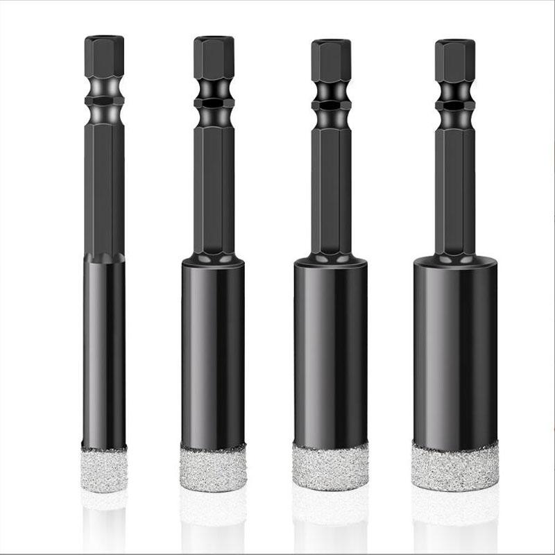 Burghiu diamantat cu coadă hexagonală, biți de găurit brazați în vid uscat, seturi de biți de găurit cu miez, polizor unghiular diamantat, tăietor de faianță, instrumente de ferăstrău cu găuri