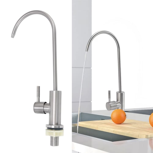 G1/2 Water Purifier Faucet, 304 Stainless Steel Drinking Water Faucet, 360 Degree Rotation Touch-On Bathroom Sink Faucet, Concentrated Water Filtratio