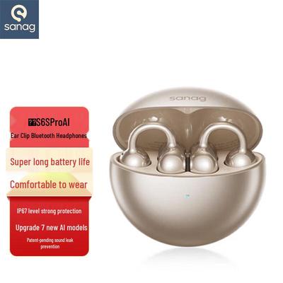 SANAG S6S Pro AI Ear Clip Bluetooth Headphones