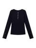 Design-Forward Slim-Fit Open-Neck Long-Sleeved Base Shirt - Spring New Arrival