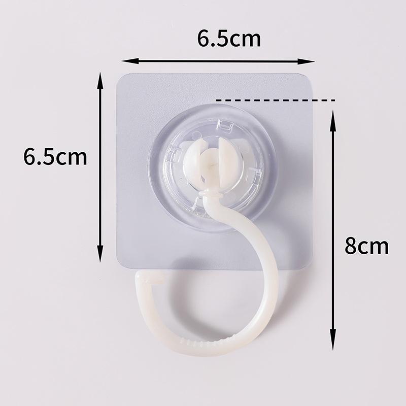 20/10 Pcs Self-Adhesive Wall Hanging Hook 360° Rotating No-Drilling Ceiling Household Hook