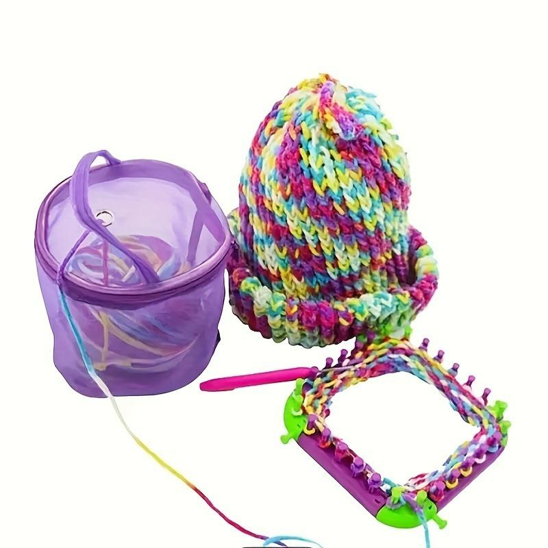 1pc Colorful Nylon Mesh Knitting & Crochet Storage Bag with Zipper Closure - Durable Craft Organizer for Yarn, Hooks, Needles