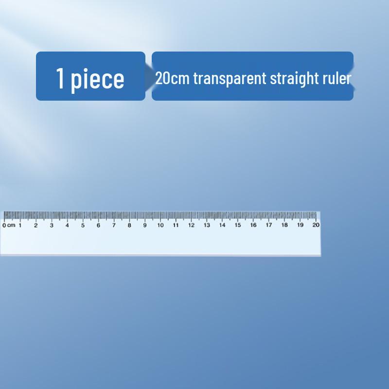20cm Plastic Ruler for Measuring and Drawing In Math and Engineering