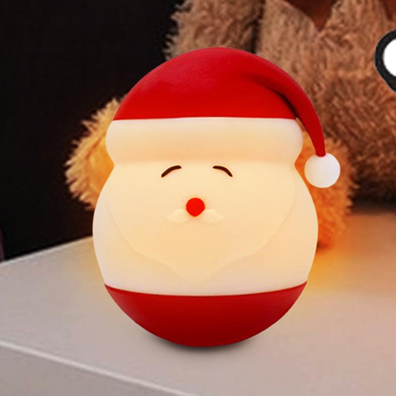 Noční světlo Santa Clause | Roztomilá stolní lampa | Noční noční světlo pro děti Dívky Chlapci LED noční lampa do ložnice Lampa do dětského pokoje