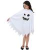 Children's White Luminous Ghost Skull Halloween Costume Cape