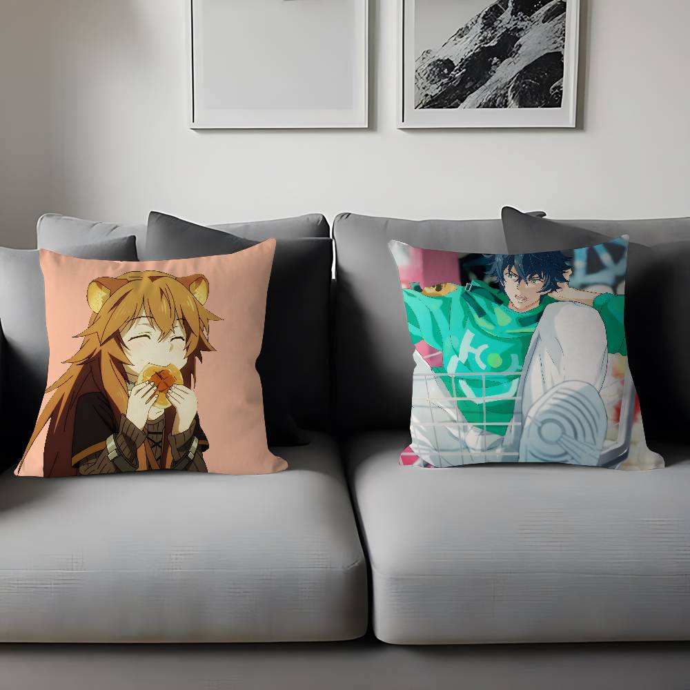 The Rising Of The Shield Hero Pillow Gift Home Office Decoration Pillow Bedroom Sofa Car Cushion CoverPillow Case