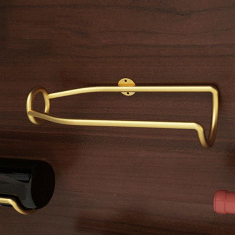 Wall-Mounted Bar Wine Rack Holder Accessories Wine Cellar Beer Champagne Storage Display Iron Metal Support Shelf Stand