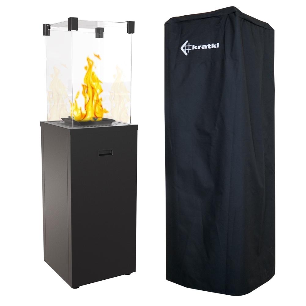 GAS HEATER PATIO SLIM BLACK 8,2 KW KIT