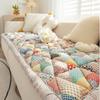 New Thickened Cotton Sofa Mat Home Living Room Decoration Multiple Anti Slip Bay Window Mats Modern Minimalist Soft High-quality Striped Seat Cushions