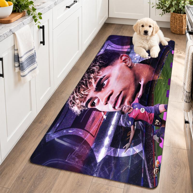Flannel Kitchen Mat Lamine Yamal Soft Area Rug Non Slip Floor Carpet Home Decoration