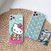 KT59 Hello Kitty Girl Hülle für Samsung A04 A14 A23 A34 A54 M23 M33 M52 M53 Realme 10 9 C30S C35 C55 VIVO Y02S Y21 Y33S Y51 X80 Pro Klare Abdeckung