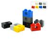 30Pcs MOC Assembles Particles 3700 Brick 1x2 with Hole Thick Building Blocks Parts Classic Brand Kids DIY Technical Gift Toy