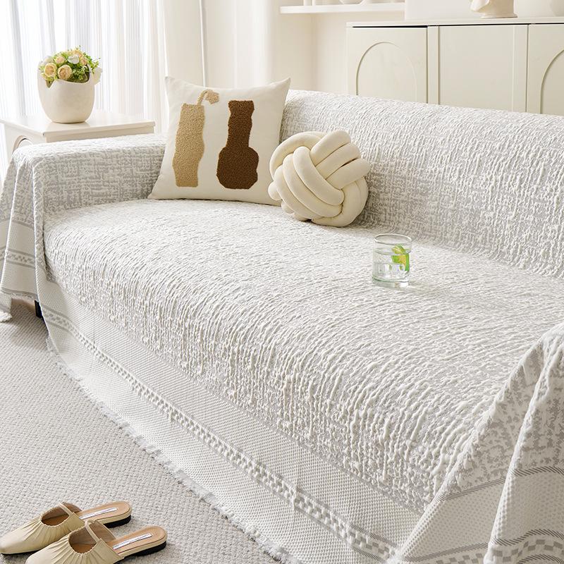Ice silk summer cool sofa cover full cover non-slip one-piece sofa cushion 180x130cm