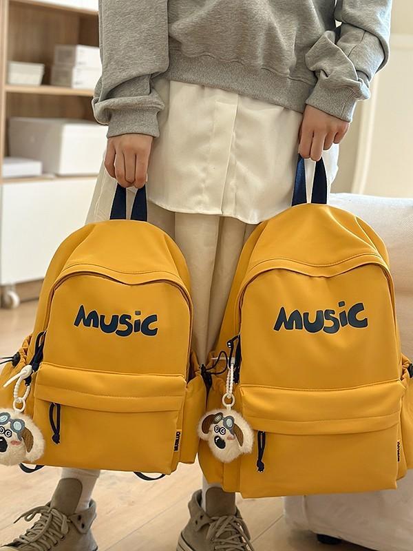 Casual Travel Backpack With Nylon Material For Girls And Computer Storage