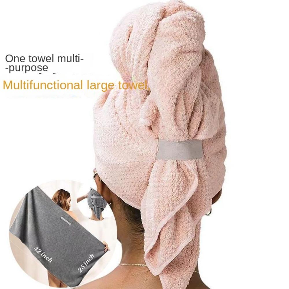 Strong Water Absorbent Drying Hair Towel Quick Hair Drying Dry Hair Cap  Women