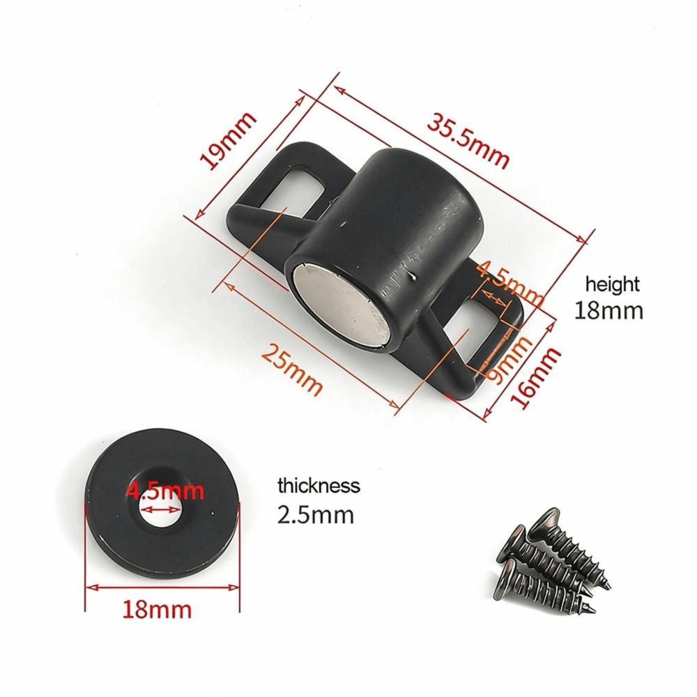 Useful Metal Magnet Cabinet Door Catch Magnetic Punch-free Drawer Latch Hardware Cupboard Closers Home Wardrobe Doors