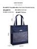 KOBEST Kangbai Student Art Tote: A4 Transparent Mesh Bag with Large Capacity for Books and Supplies.