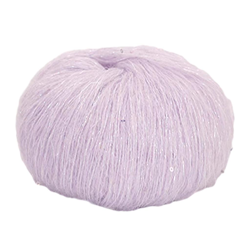 Sequined Crochet Yarn Knitting Mohair Yarn for DIY Hats Sweater Scarf Handcrafts Colorful Yarn for Crocheting Knitting