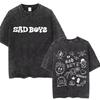 Washed Vintage Junior H Sad Boyz Tour T Shirts Men Women Hip Hop Fashion Tshirt Mens Oversized Crewneck Short Sleeve Tshirts