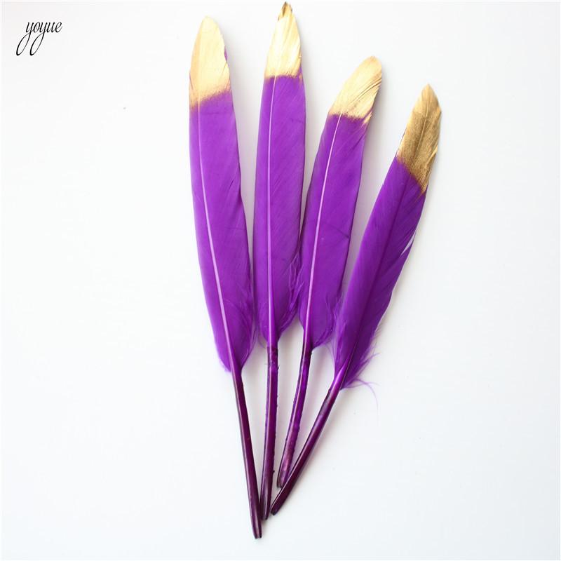 

Gold Dipped Mint Green Duck Feathers Goose Feathers For Crafts 10-15cm/4-6inch Natural Feather Plumes For Jewelry Making Decor 10 PCS