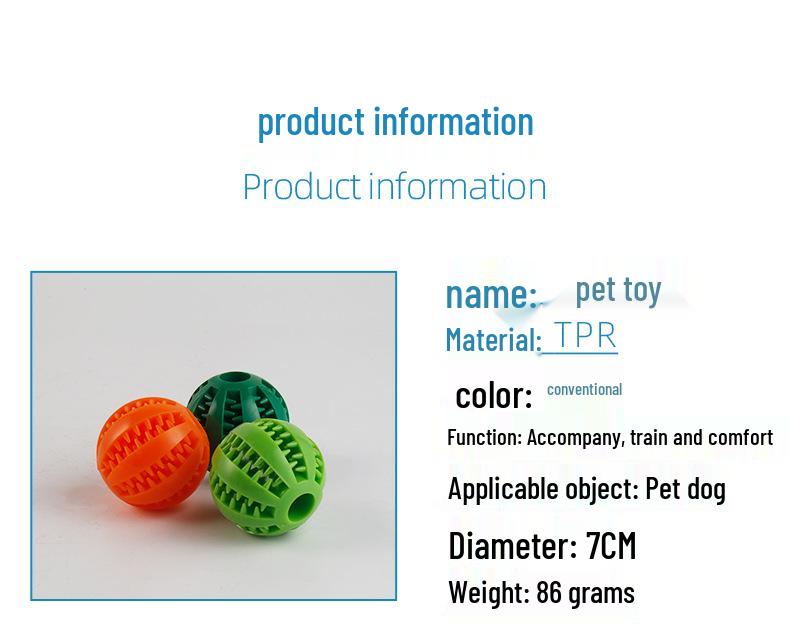 Bite-Resistant Dog Toy: Interactive Dental Cleaning and Chewing Watermelon Ball