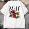 Unisex I Love Fish MILF TShirt Funny Fish Lover TShirt Unisex FisherUnisex Cotton Unisexs TShirt Harajuku Street Top Fitness Streetwear