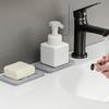 1pc Diatom Mud Soap Pad Super Absorbent Quick Drying Soap Dish Mat Bathroom Countertop Non-slip Soap Storage Rack