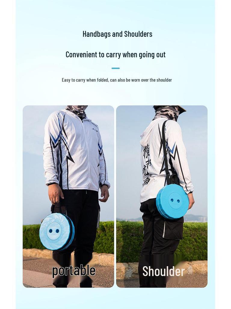 Compact Adjustable Rainbow Telescopic Folding Stool for Outdoor and Fishing