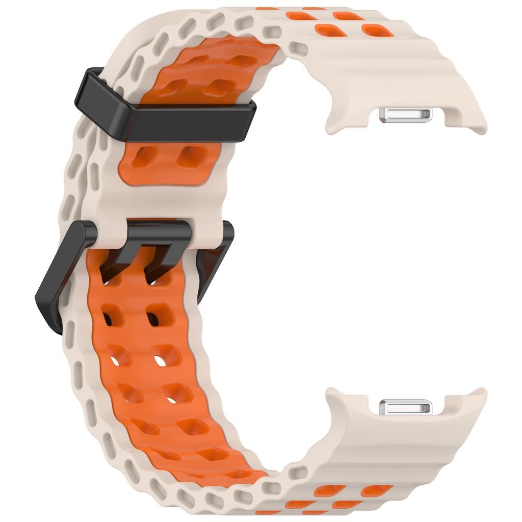 Two-Tone Sports Silicone Strap For Samsung Galaxy Watch 8 2025 Marine Band Bracelet For Galaxy 8 Classic /8 40 44mm Watchband