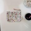 Cotton Change Bag Floral Mini Cotton Bag Card Bag Air Cushion Lipstick Storage Bag Convenient