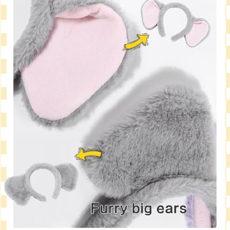 Soft Elephant Plush Headband for Children Fashion Hairpieces Ornament for Makeup Application and Skin Care Routines