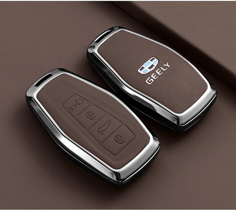 Car Key Case Fob Protector for Geely Coolray X6 X7 EX7 2024 Geometry C Emgrand UV GT GC9 Starray Accessories Keychain