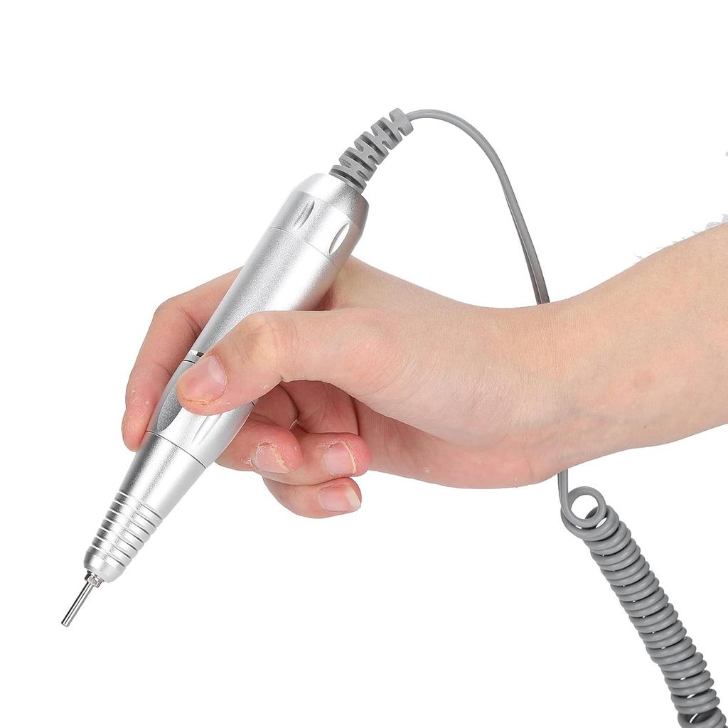Jiawu Nail Drill Handle, 35000RPM Professional Electric Nail Drill Handpiece Pen, Nail Polisher Grinder, Portable Nail Art Manicure Tool