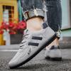 Fashion Men's Casual Shoes Lace-up Mesh Sneakers Summer Breathable Comfortable Walking Shoe Fashion Forrest Gump Driving Shoes for Men